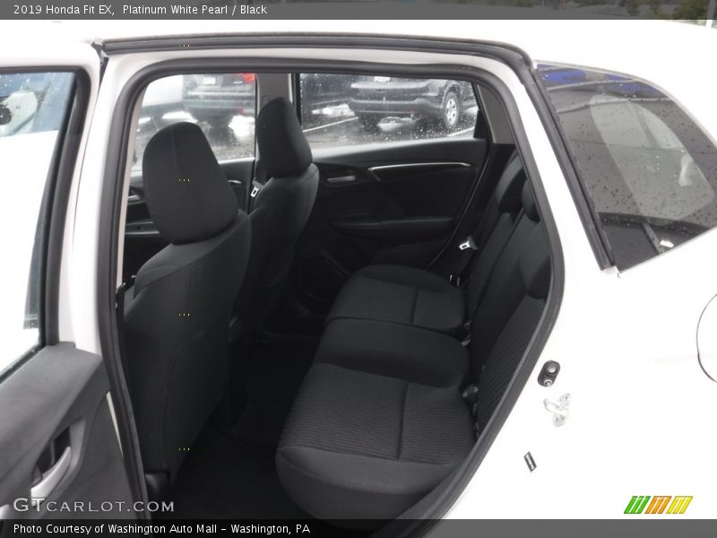 Platinum White Pearl / Black 2019 Honda Fit EX