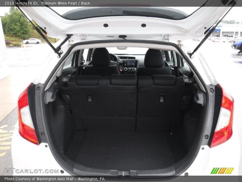 Platinum White Pearl / Black 2019 Honda Fit EX