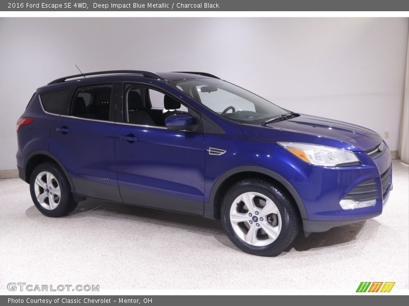 Deep Impact Blue Metallic / Charcoal Black 2016 Ford Escape SE 4WD