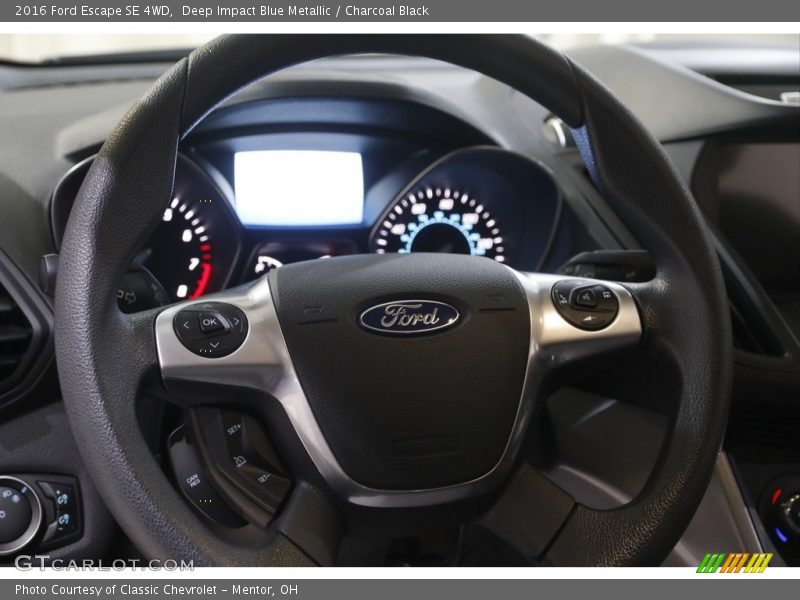 Deep Impact Blue Metallic / Charcoal Black 2016 Ford Escape SE 4WD