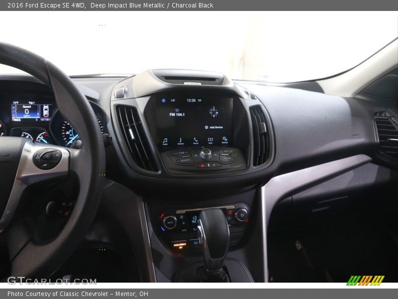Deep Impact Blue Metallic / Charcoal Black 2016 Ford Escape SE 4WD