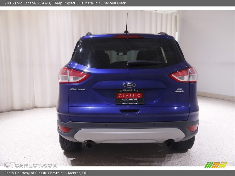Deep Impact Blue Metallic / Charcoal Black 2016 Ford Escape SE 4WD