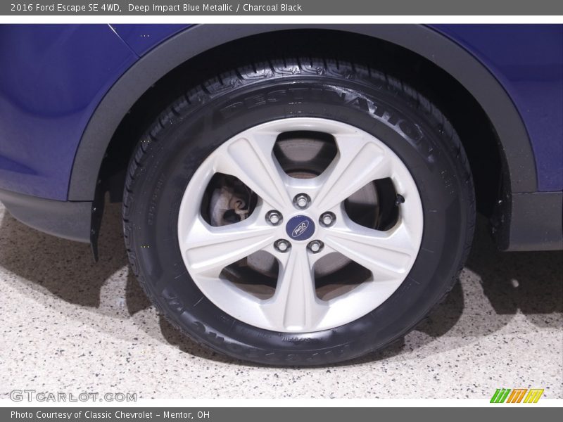 Deep Impact Blue Metallic / Charcoal Black 2016 Ford Escape SE 4WD