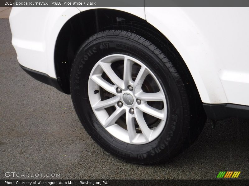 Vice White / Black 2017 Dodge Journey SXT AWD