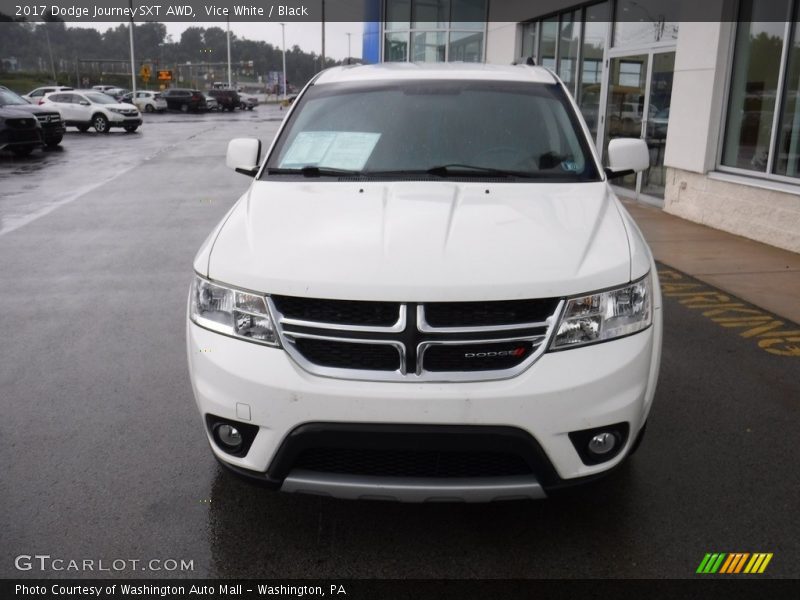 Vice White / Black 2017 Dodge Journey SXT AWD