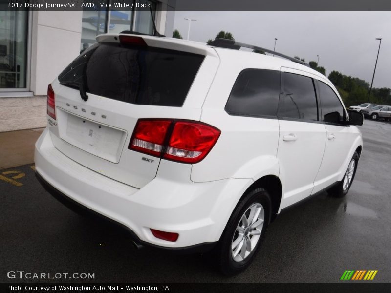 Vice White / Black 2017 Dodge Journey SXT AWD