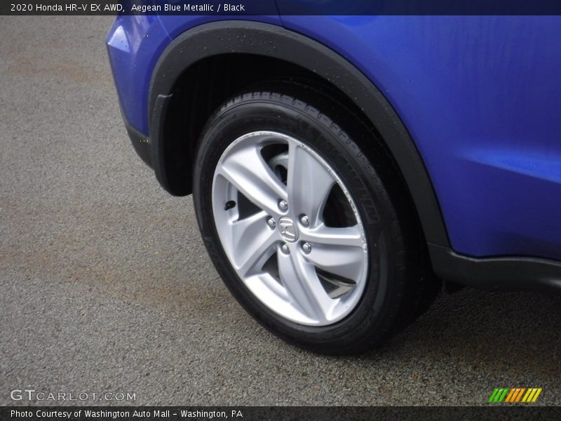Aegean Blue Metallic / Black 2020 Honda HR-V EX AWD