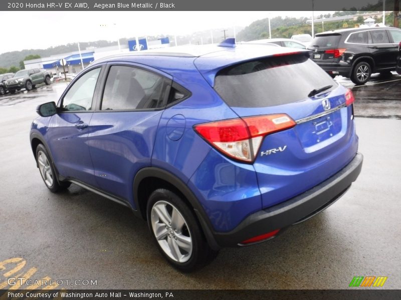 Aegean Blue Metallic / Black 2020 Honda HR-V EX AWD