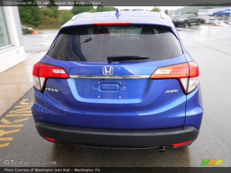 Aegean Blue Metallic / Black 2020 Honda HR-V EX AWD