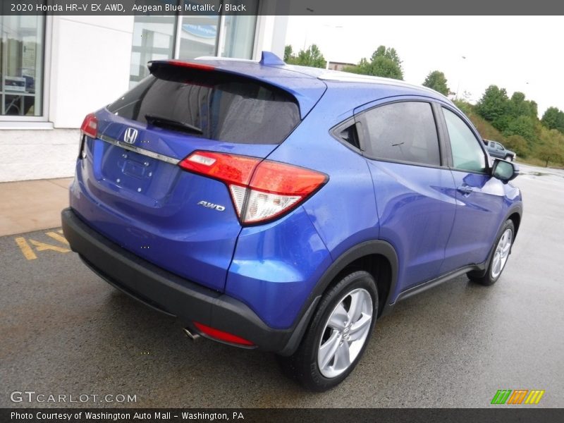 Aegean Blue Metallic / Black 2020 Honda HR-V EX AWD
