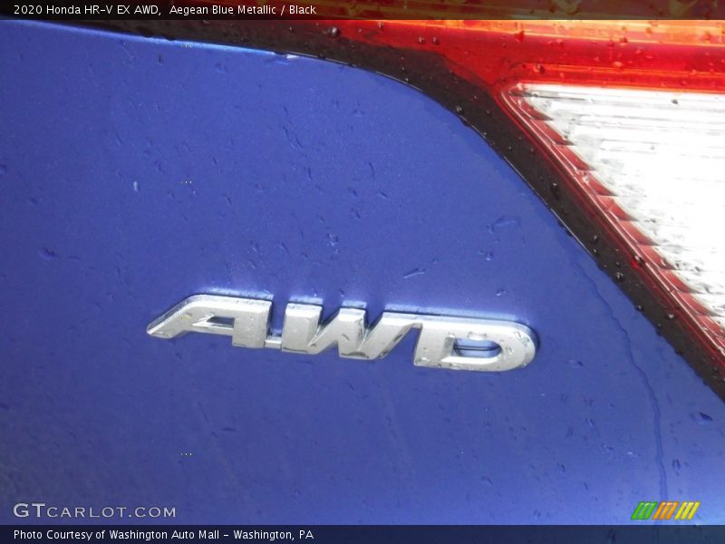 Aegean Blue Metallic / Black 2020 Honda HR-V EX AWD