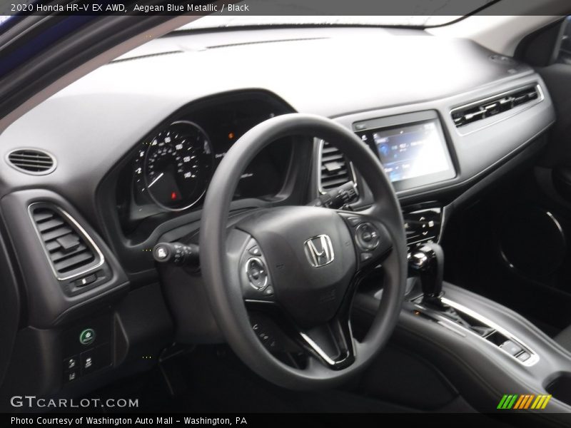 Aegean Blue Metallic / Black 2020 Honda HR-V EX AWD