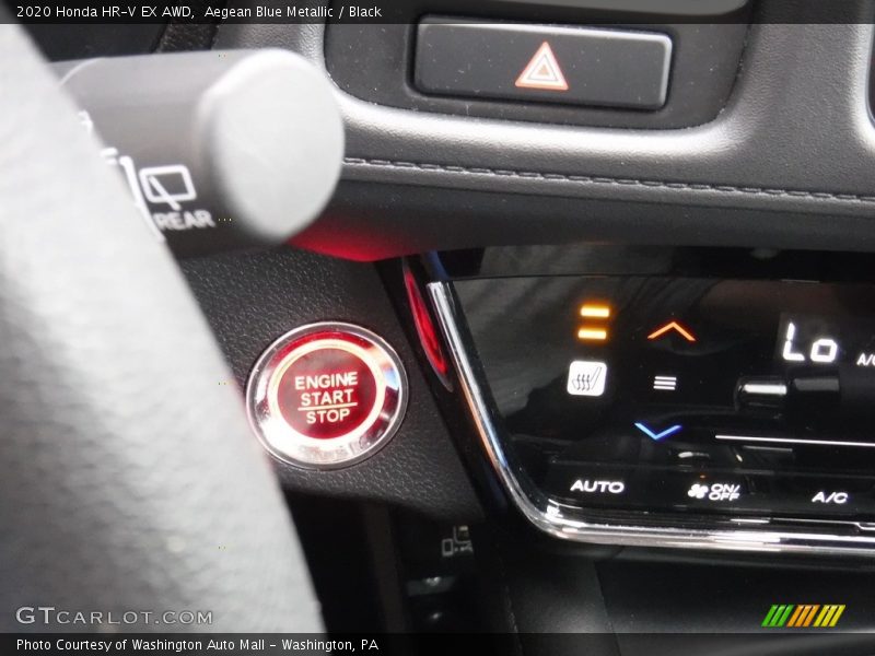 Aegean Blue Metallic / Black 2020 Honda HR-V EX AWD
