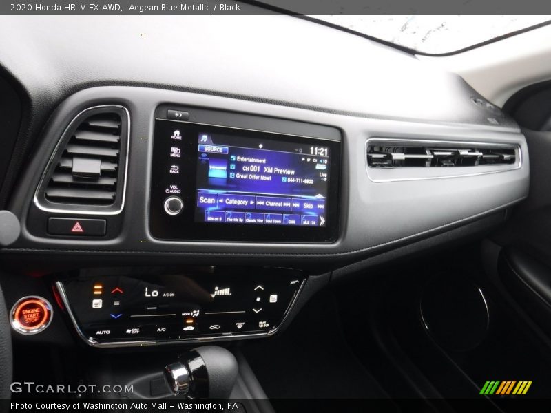 Aegean Blue Metallic / Black 2020 Honda HR-V EX AWD