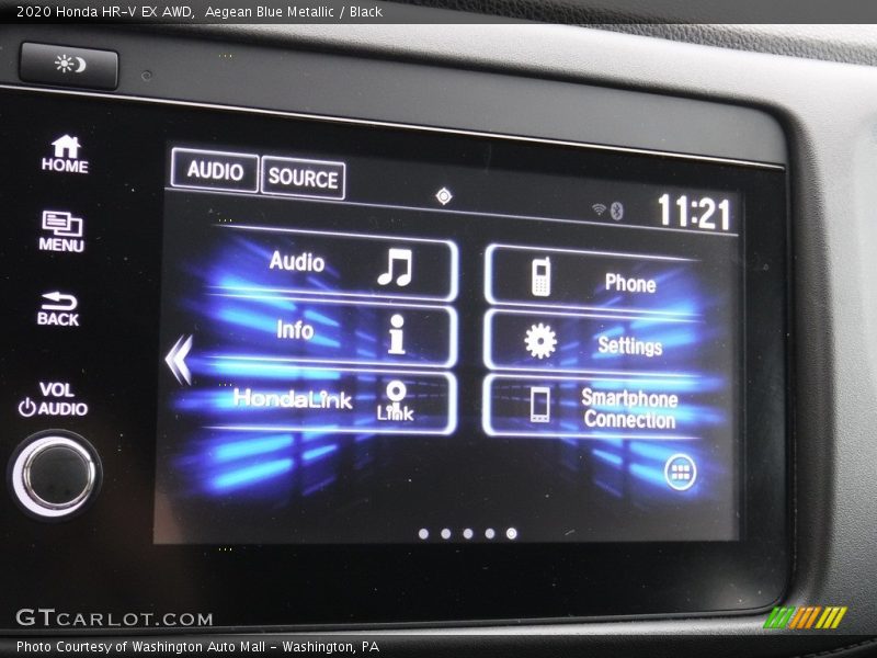 Aegean Blue Metallic / Black 2020 Honda HR-V EX AWD