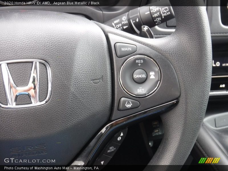 Aegean Blue Metallic / Black 2020 Honda HR-V EX AWD