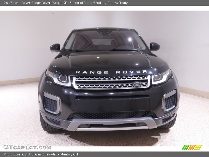 Santorini Black Metallic / Ebony/Ebony 2017 Land Rover Range Rover Evoque SE