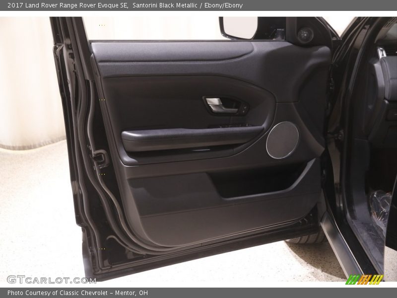 Santorini Black Metallic / Ebony/Ebony 2017 Land Rover Range Rover Evoque SE