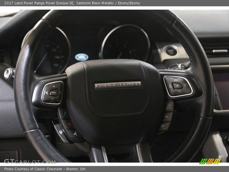 Santorini Black Metallic / Ebony/Ebony 2017 Land Rover Range Rover Evoque SE