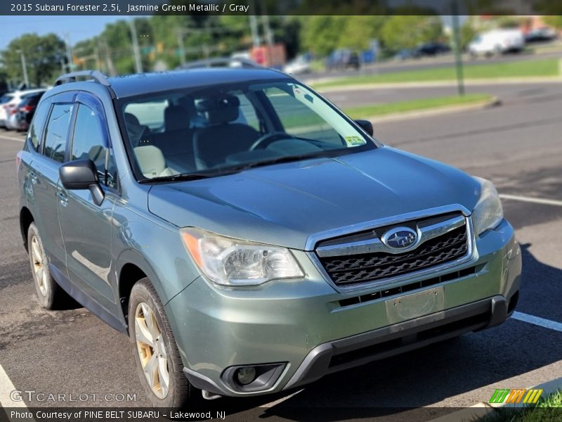 Jasmine Green Metallic / Gray 2015 Subaru Forester 2.5i