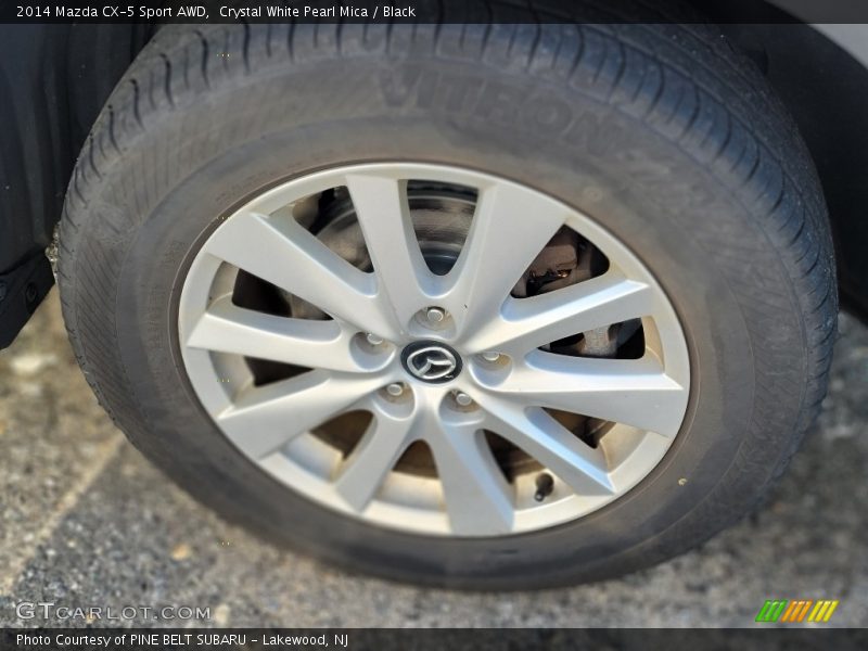 Crystal White Pearl Mica / Black 2014 Mazda CX-5 Sport AWD