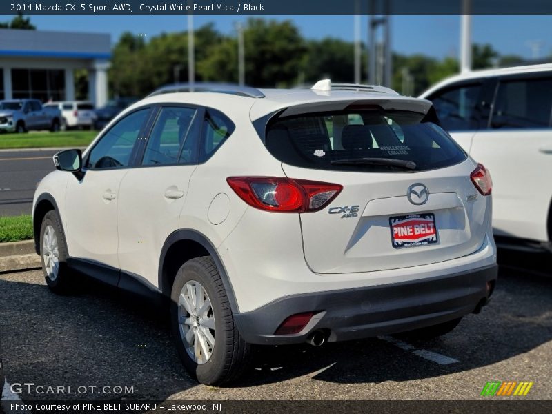 Crystal White Pearl Mica / Black 2014 Mazda CX-5 Sport AWD