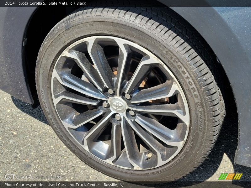 Slate Metallic / Black 2014 Toyota Corolla S