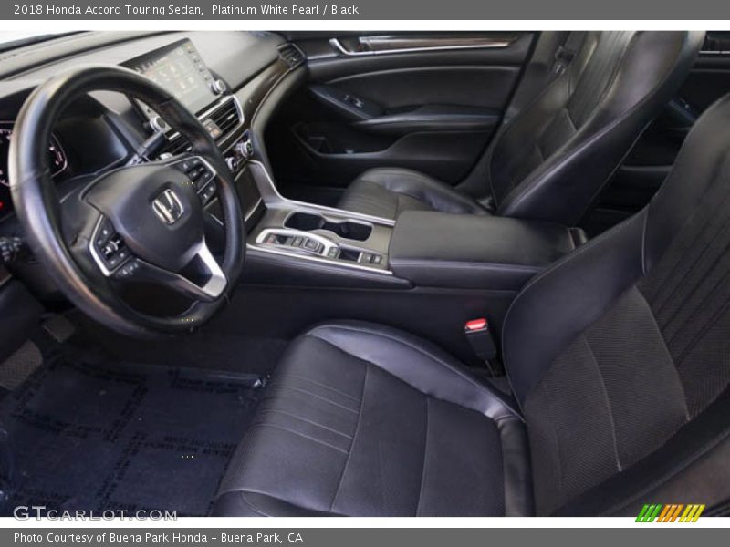 Platinum White Pearl / Black 2018 Honda Accord Touring Sedan
