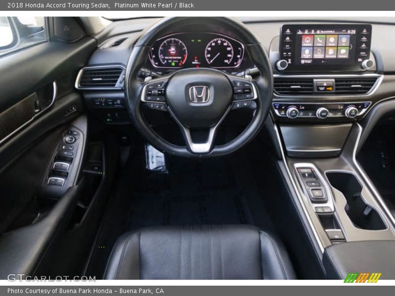 Platinum White Pearl / Black 2018 Honda Accord Touring Sedan