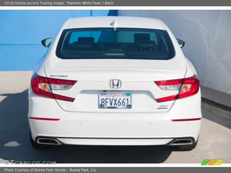 Platinum White Pearl / Black 2018 Honda Accord Touring Sedan