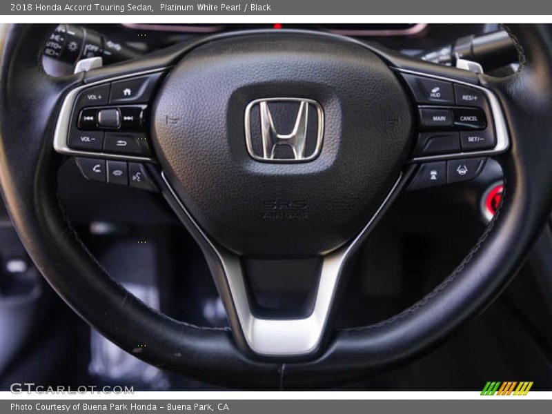 Platinum White Pearl / Black 2018 Honda Accord Touring Sedan
