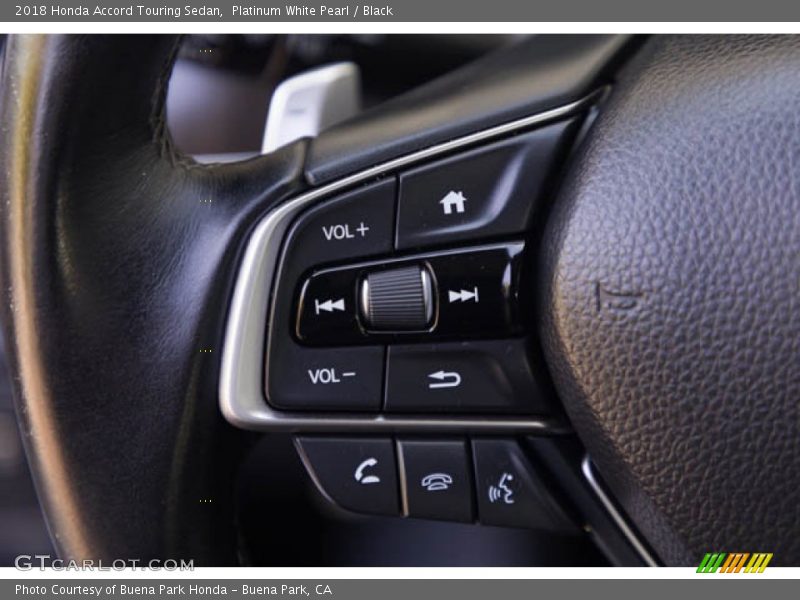 Platinum White Pearl / Black 2018 Honda Accord Touring Sedan