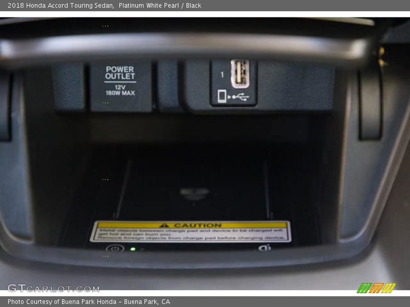 Platinum White Pearl / Black 2018 Honda Accord Touring Sedan