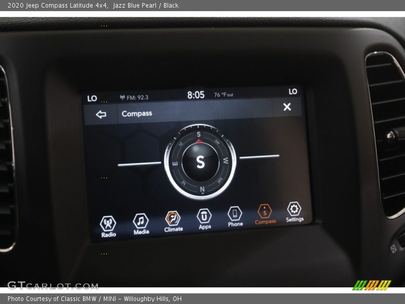 Jazz Blue Pearl / Black 2020 Jeep Compass Latitude 4x4