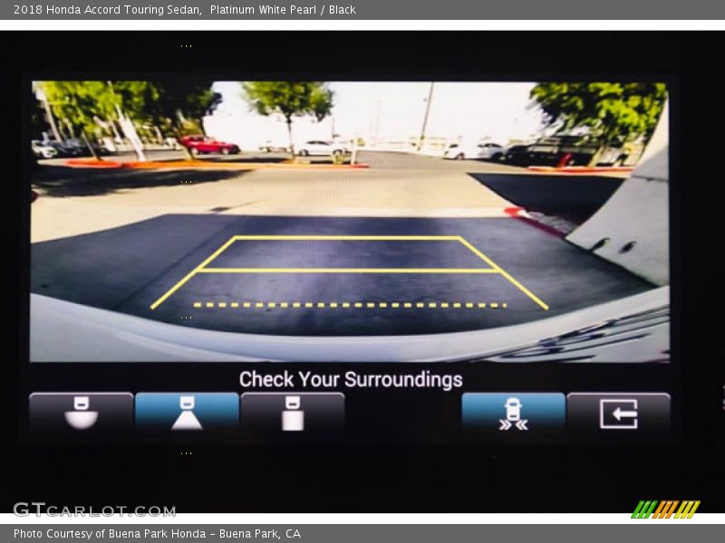 Platinum White Pearl / Black 2018 Honda Accord Touring Sedan