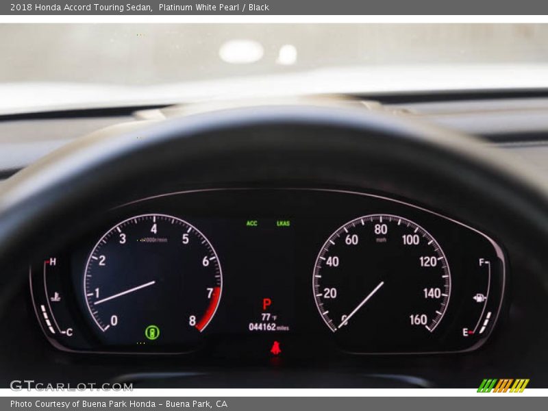 Platinum White Pearl / Black 2018 Honda Accord Touring Sedan