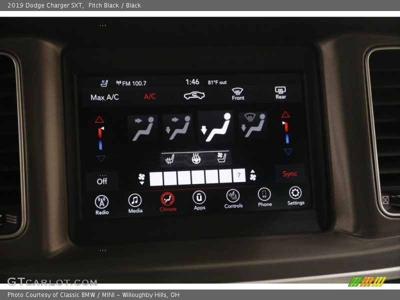 Pitch Black / Black 2019 Dodge Charger SXT