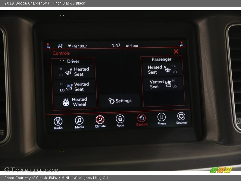 Pitch Black / Black 2019 Dodge Charger SXT