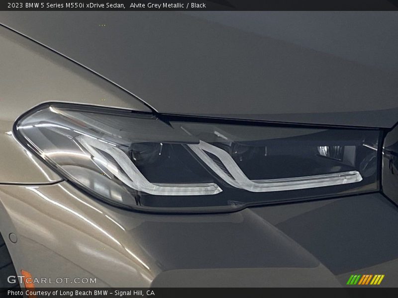 Alvite Grey Metallic / Black 2023 BMW 5 Series M550i xDrive Sedan