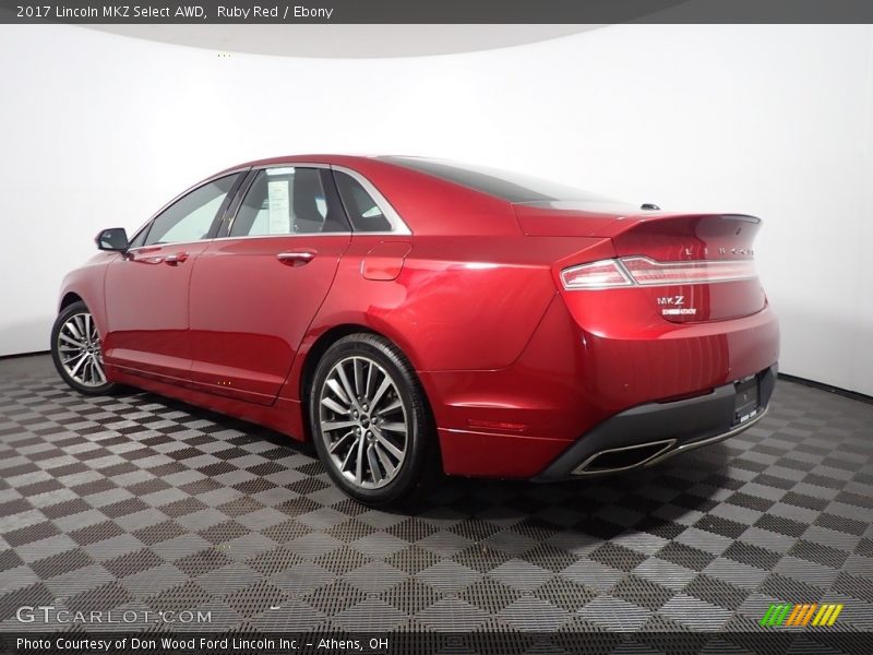 Ruby Red / Ebony 2017 Lincoln MKZ Select AWD