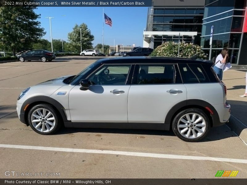 White Silver Metallic / Black Pearl/Carbon Black 2022 Mini Clubman Cooper S