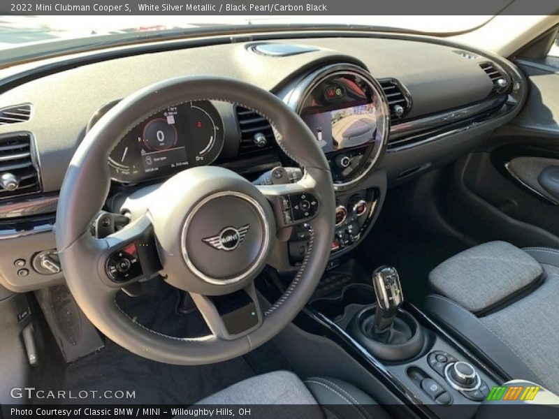 White Silver Metallic / Black Pearl/Carbon Black 2022 Mini Clubman Cooper S