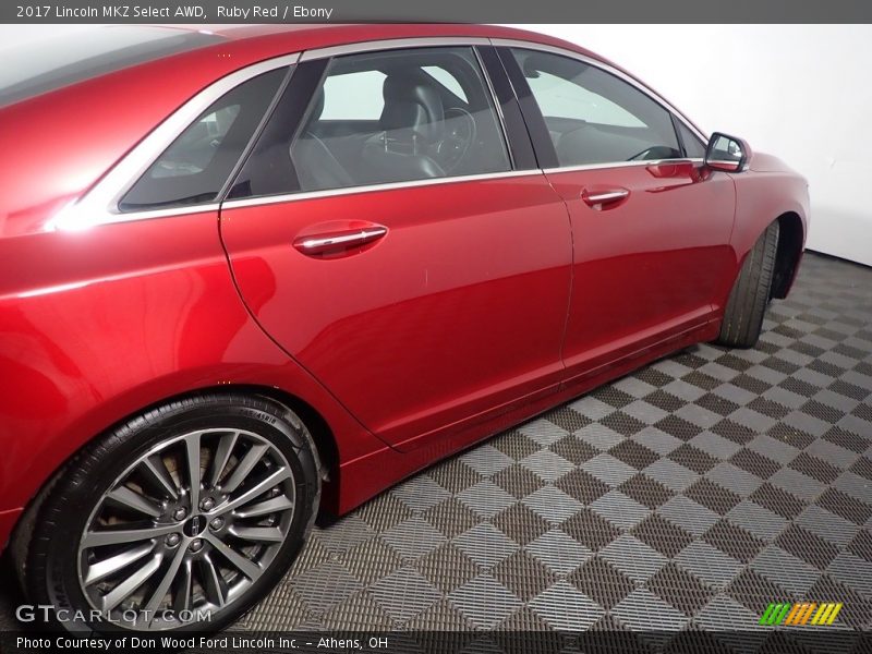 Ruby Red / Ebony 2017 Lincoln MKZ Select AWD