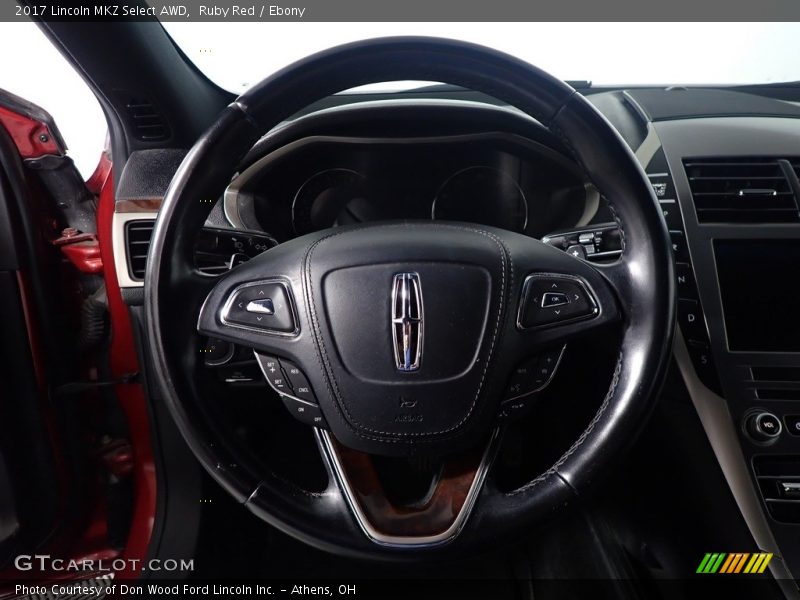 Ruby Red / Ebony 2017 Lincoln MKZ Select AWD
