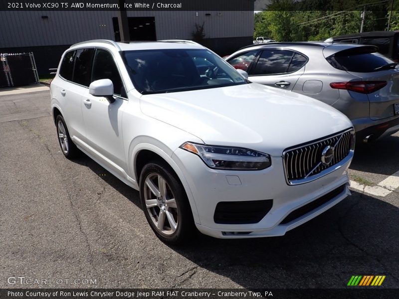Ice White / Charcoal 2021 Volvo XC90 T5 AWD Momentum
