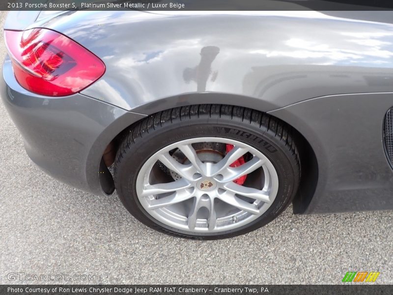 Platinum Silver Metallic / Luxor Beige 2013 Porsche Boxster S