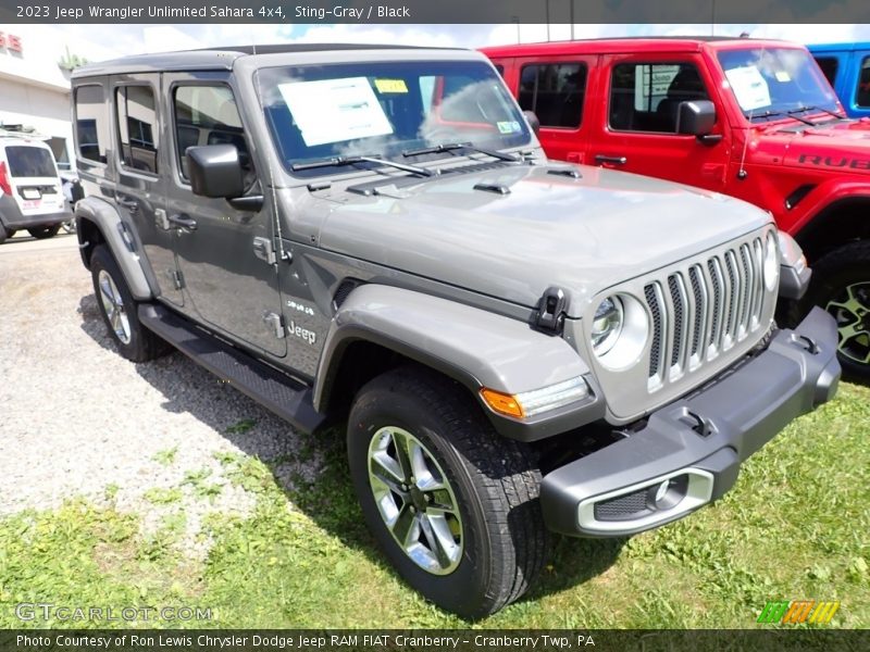 Front 3/4 View of 2023 Wrangler Unlimited Sahara 4x4