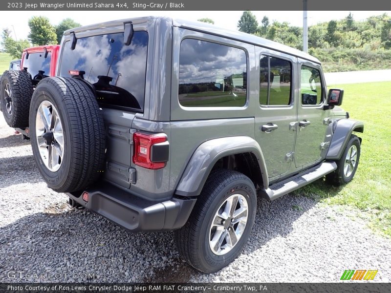 Sting-Gray / Black 2023 Jeep Wrangler Unlimited Sahara 4x4