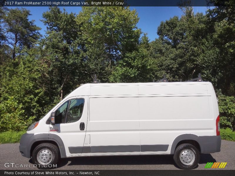 Bright White / Gray 2017 Ram ProMaster 2500 High Roof Cargo Van