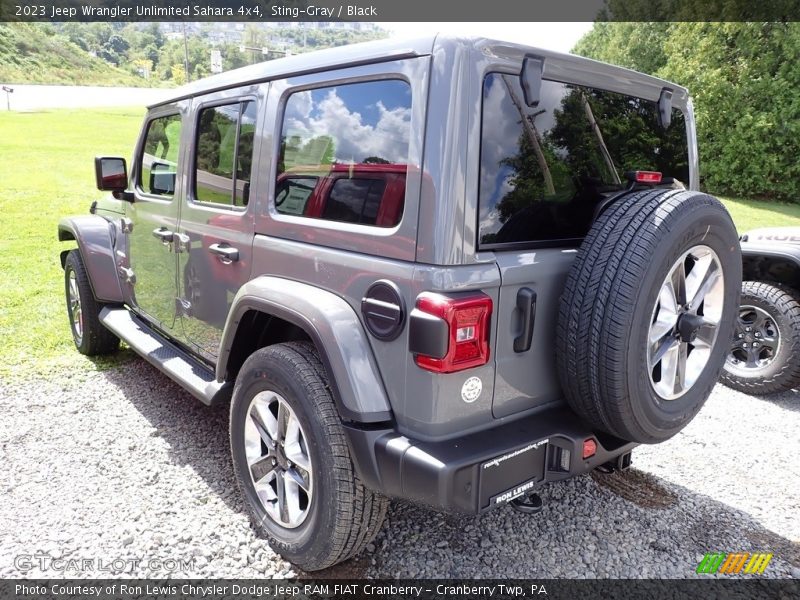 Sting-Gray / Black 2023 Jeep Wrangler Unlimited Sahara 4x4